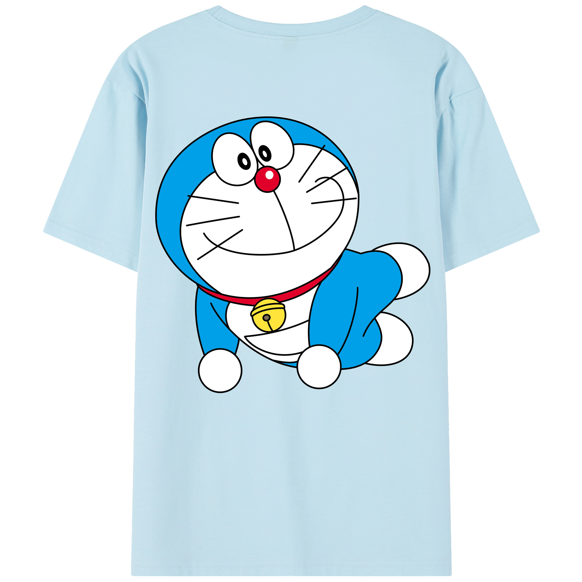 （画像用） ドラえもん Doraemon 綿100％半袖Tシャツ（背面プリント）
